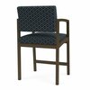 Lesro Lenox Steel Hip Chair Metal Frame, Bronze, RS Night Sky Upholstery LS1161